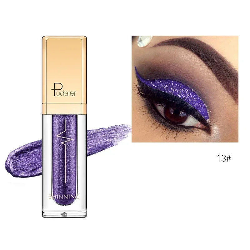 Liquid Eyeshadow – Waterproof – Gel – Purple Gold Metallic | KIMLUD