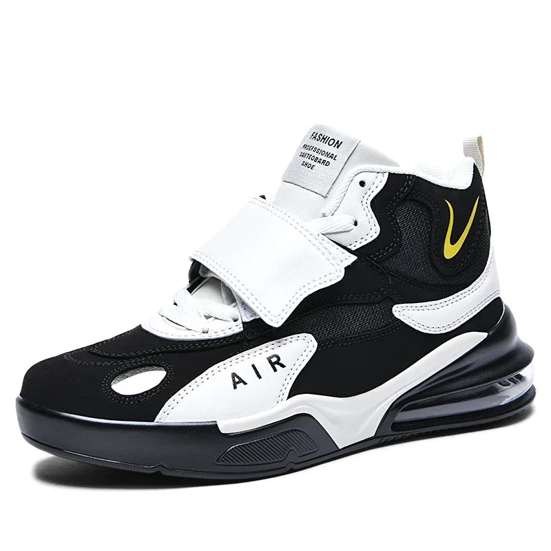 Breathable Mesh Running Shoes Air-Cushion Core — White | KIMLUD