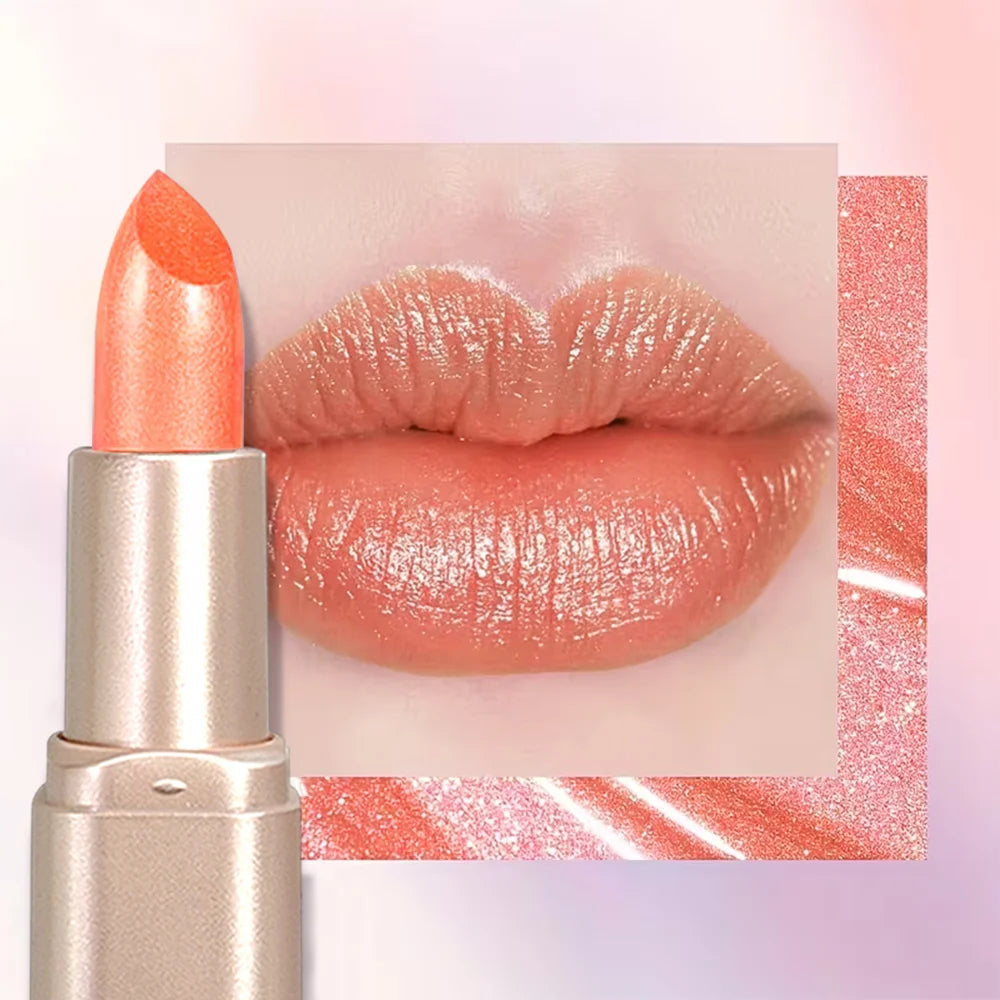Lipstick – Long-Wear Waterproof – Lip Color – Pearlescent Pink | KIMLUD