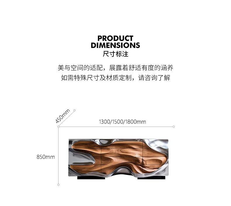 Modern minimalist design light luxury artist home dining room side cabinet living room furniture