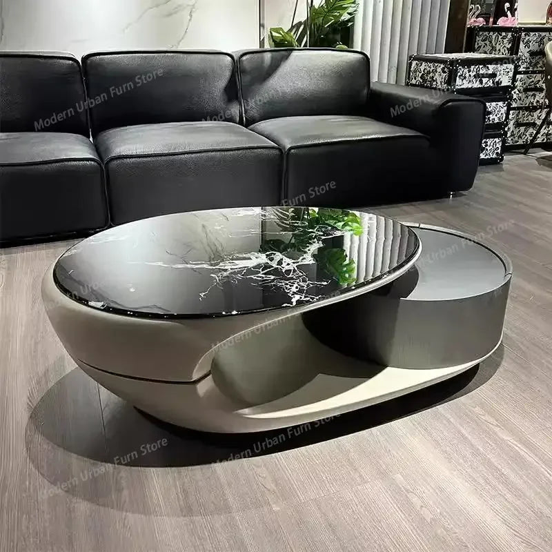 Nordic Modern Furnitures for Garden Coffee  Sedentary  Round Coffee Table Motorhome Living Room Coffee Table Luxury Furniture