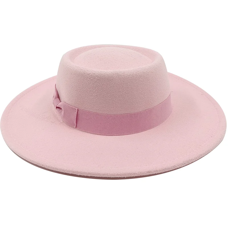 Sombrero Raised Top Fedora Hat 2023 New European and American Fedora Hat Jazz Hat Men's Round Top Hat New Wholesale Sombrero