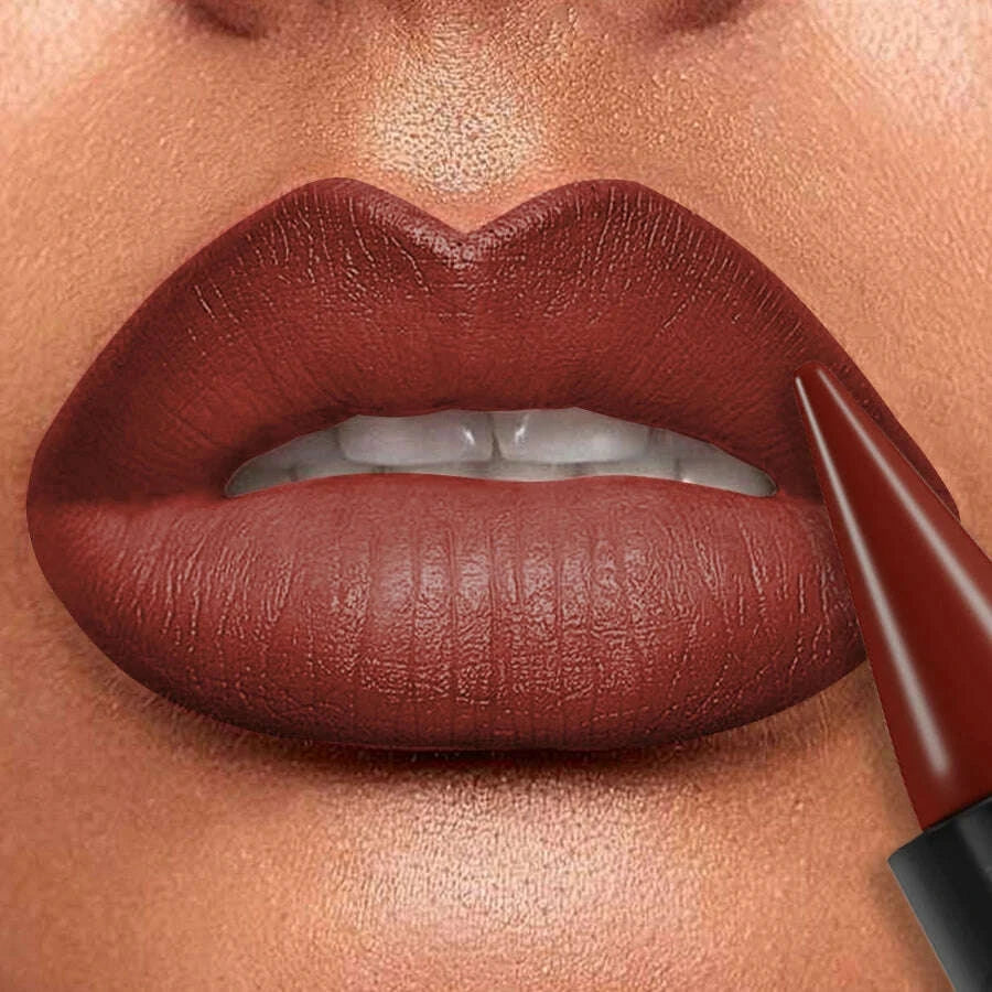 15-colors-sexy-red-lipstick-pen-waterproof-matte-contour-tint-lipstick-long-lasting-lip-glaze-brown-lipliner-pencil-lip-makeupkimludkimlud-35568632