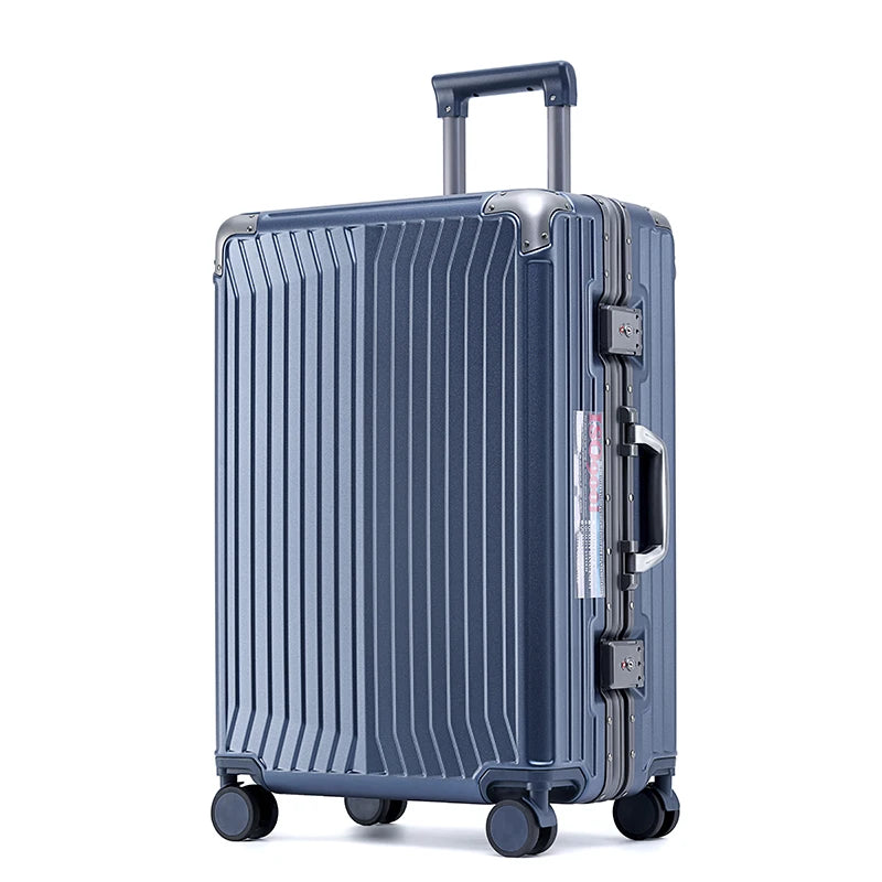 SUSHIMU Suitcase Wide Handle Travel Suitcase Men 20 24 26 Carry-On Luggage Women PC  Trolley Case
