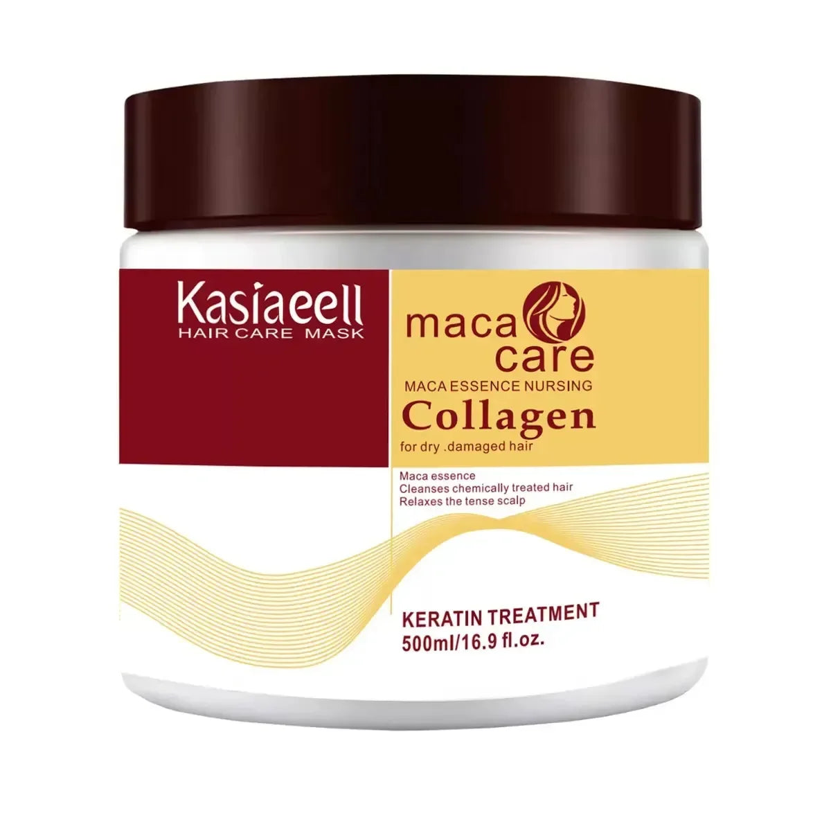Argan Oil Hair Mask Collagen Deep Repair — White | KIMLUD