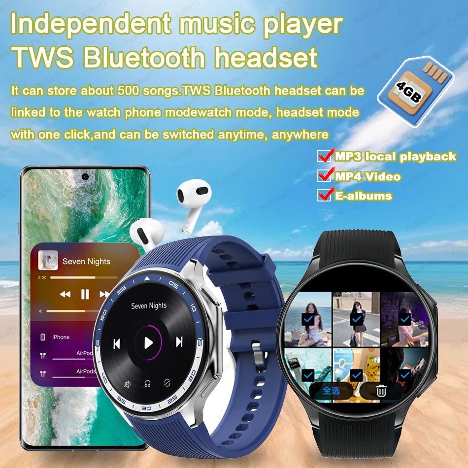 KIMLUD, 2025 New For Man DT Watch X Smart Watch Men 32GB Memory AMOLED HD Screen Bluetooth Call NFC Heart rate waterproof SmartWatch, KIMLUD Womens Clothes