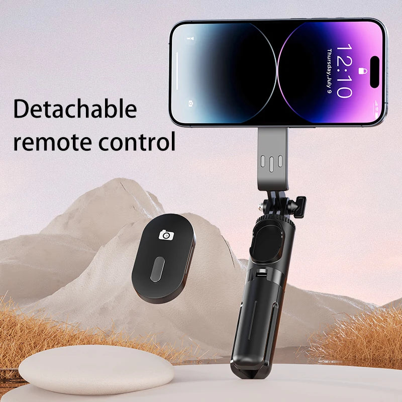 P08Y Pro (MagSafe) Mini Magnetic Selfie Stick Bluetooth Remote Tripod Stabilizer with Remote Control for Smart Phones