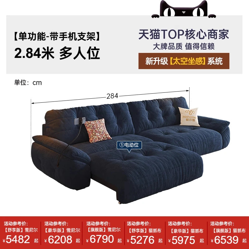 Minimalist Modern Sofa Foldable — Charcoal | KIMLUD