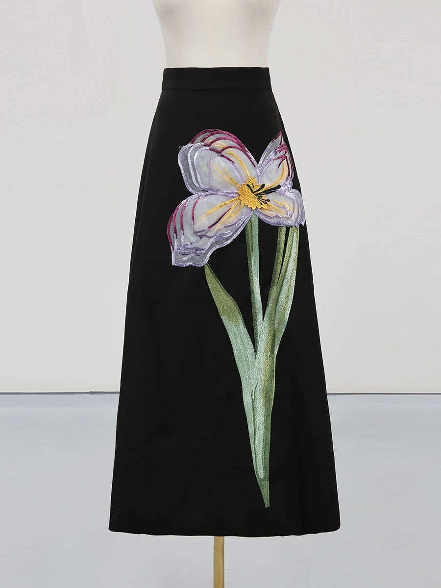 vgh-spliced-appliques-two-piece-set-for-women-o-neck-short-sleeve-top-high-waist-a-line-temperament-skirt-outfits-female-fashionkimludkimlud-35578737