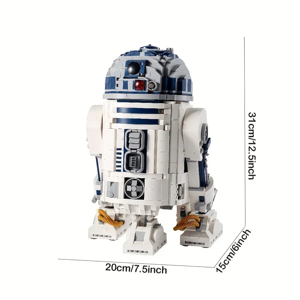 IN STOCK 50079 NEW FIT R2D2 R2-D2 Robot Star Space Union Model Building Block Bricks Boy Birthday Christmas Gift Toy Kid