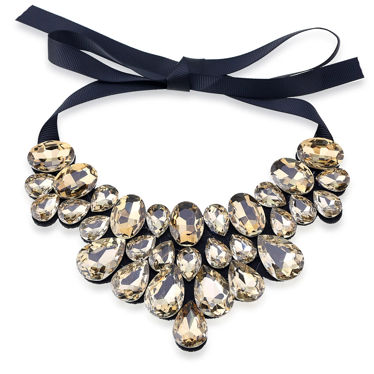 Crystal Bohemian Choker Necklace – Crystal – Choker | KIMLUD