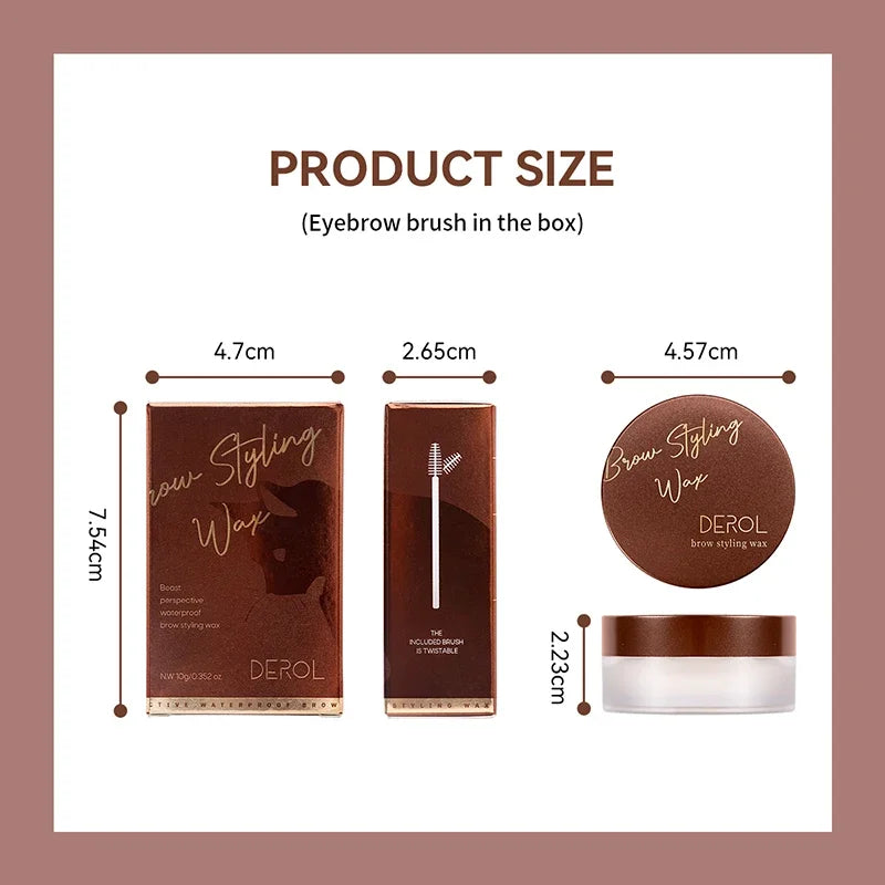 1pcs 3D Eyebrow Styling Cream Makeup Long Lasting Natural Quick-drying Wild Brow Pomade Setting Gel Wax Eyebrow Cosmetics