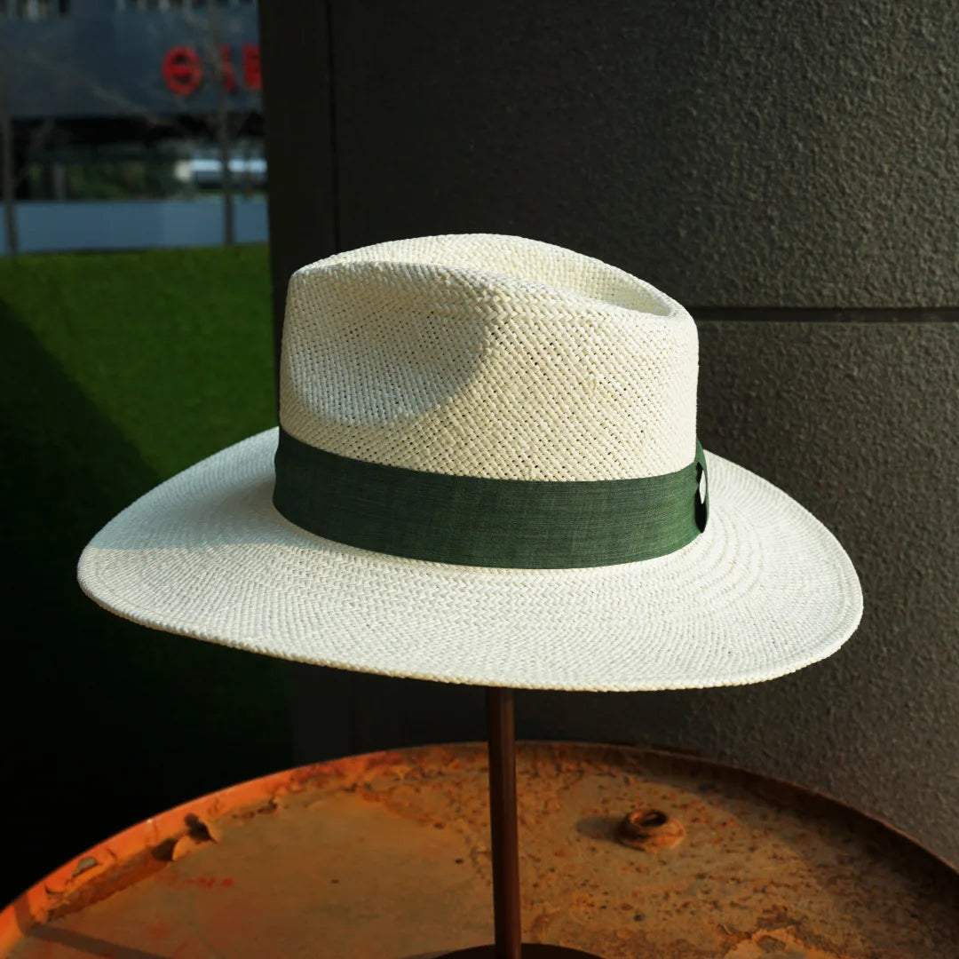 Panama Straw Fedora Hat Ribbon Band — White | KIMLUD