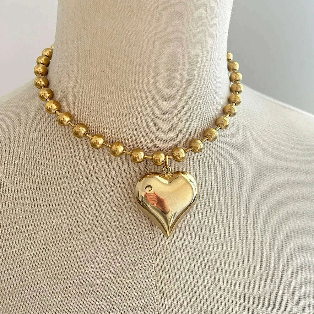 gothic-gold-heart-pendant-necklace-for-women-stainless-steel-beaded-choker-steampunk-jewelry-kimlud-kimlud-33911362