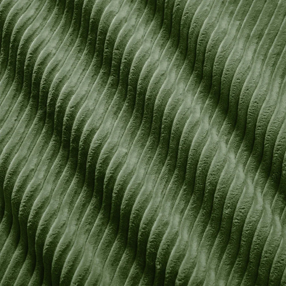 3-seater Sofa in Premium Cordsamt, Non-slip, Ergonomic Armrests and Highly Elastic Upholstery for Living Room and Bedroom, Green