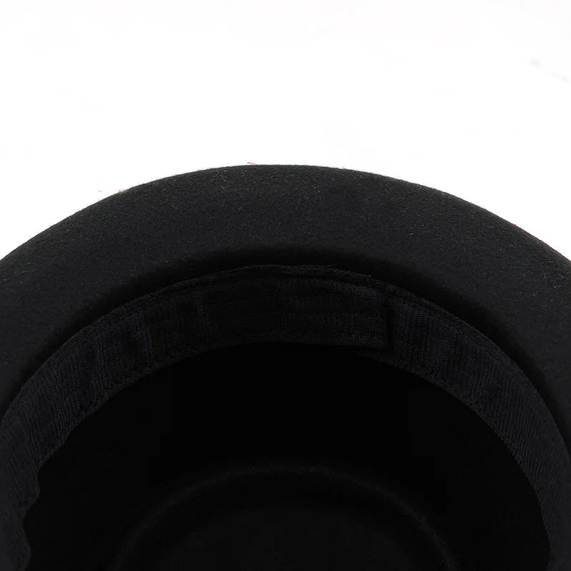 Pork Pie Hat Deluxe Hats Polyester — Black | KIMLUD