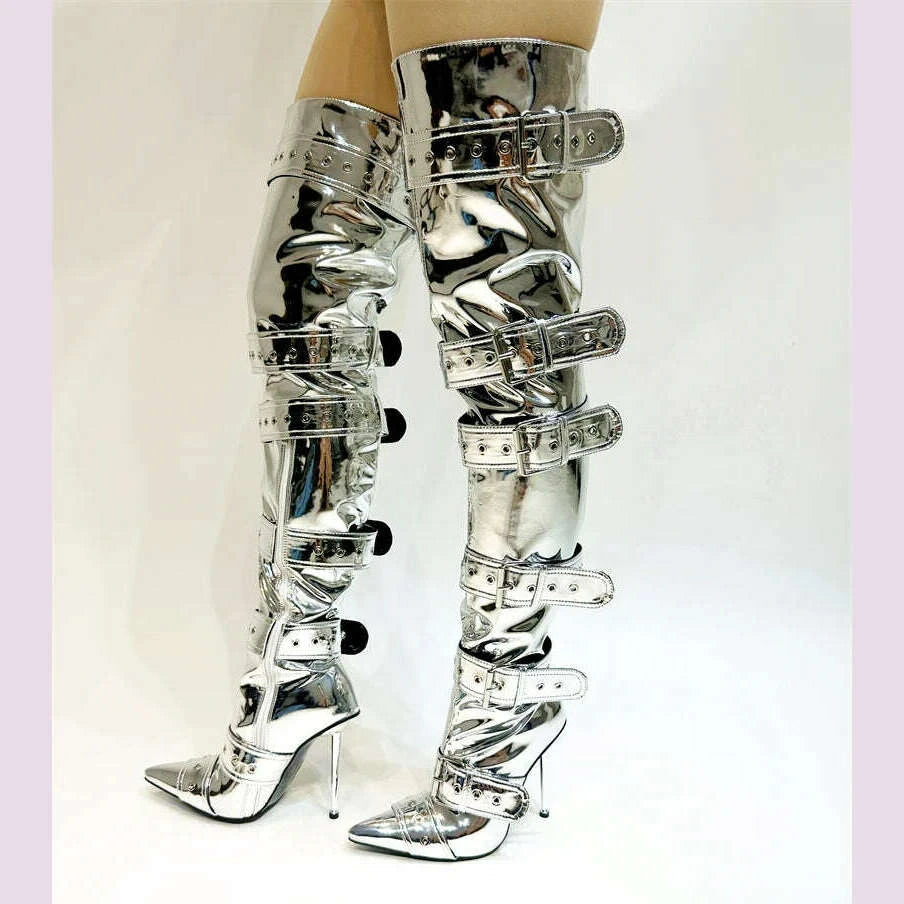 new-womens-denim-metal-rivet-buckle-sandals-womens-sexy-punk-style-pointed-hollow-metal-11cm-high-heel-knee-high-boots-size43kimlud-womens-fashion-34603119