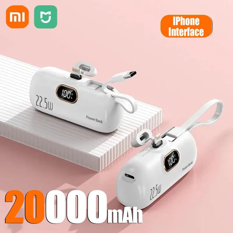 Xiaomi Mini Convenient Mobile Power Bank 30000mah Portable Fast Charging  suitable for iPhone 16 15 14 Samsung External Battery