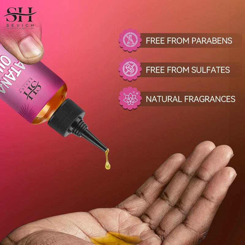 Batana Oil Hair Growth Treatment Set For Traction Alopecia And Breakage Prevention Hair Mask — Pink | KIMLUD