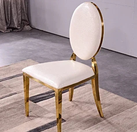 Marble Dining Table Set Rectangular 6 Chairs — Warm Gold | KIMLUD