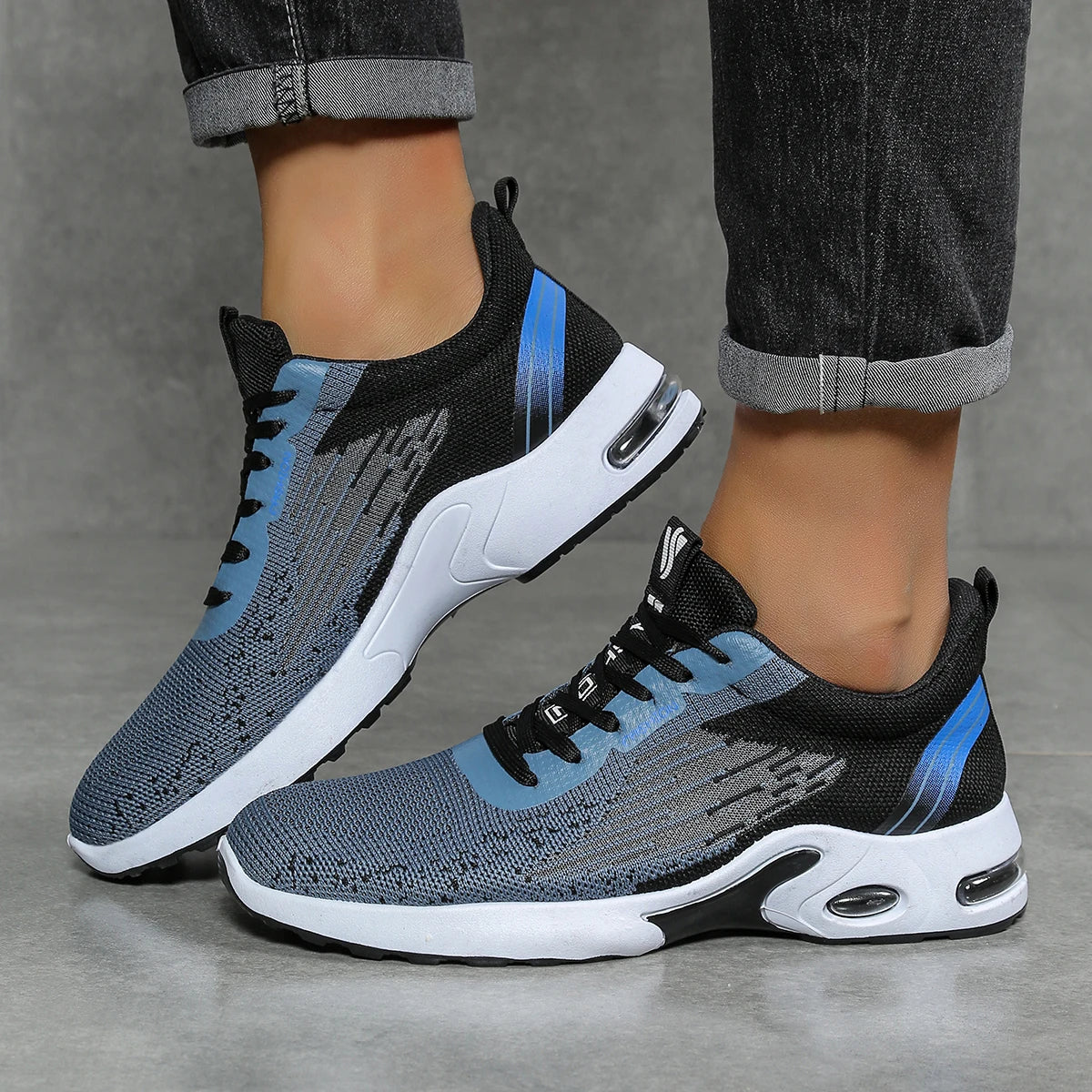 Men's Running Shoes – Breathable – Knitted Mesh | KIMLUD