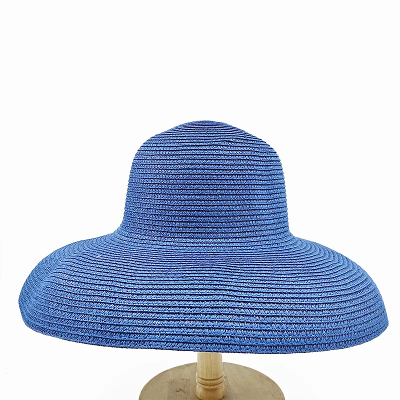 Straw Sun Hat Hepburn Foldable — Rose Red | KIMLUD
