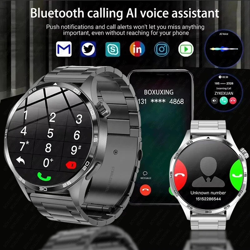 For Huawei GT5 PRO Smart Watch Men Watch 5 Pro AMOLED HD Screen Bluetooth Call GPS Trajectory NFC Heart Rate Compass SmartWatch