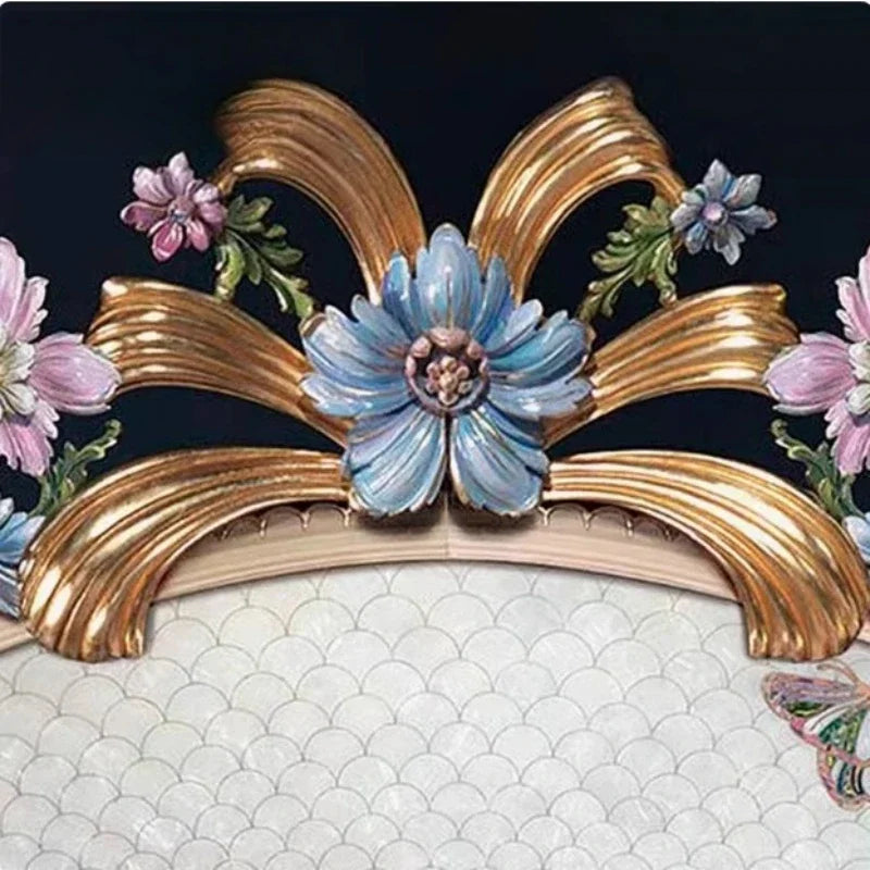 French Luxury Double Bed Romantic Aesthetics Comfortable Adult High Quality Bed Designer Queen Bedroom Beliche Hotel Furniture