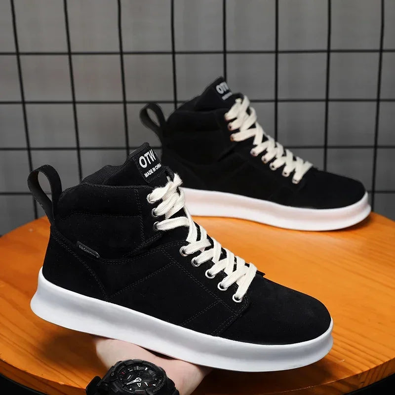 Sneakers men Flat Platform Shoes  Fashion Breathable Thick bottom Running Casual High Top Shoes Ladies
