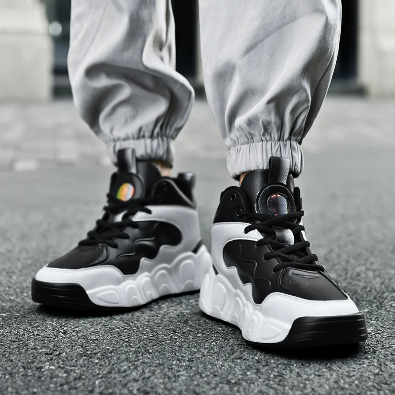 Men's Winter Boots Warm Waterproof Non-Slip Plush Sneakers Shoes - Winter Slippers Male Tenis Boots