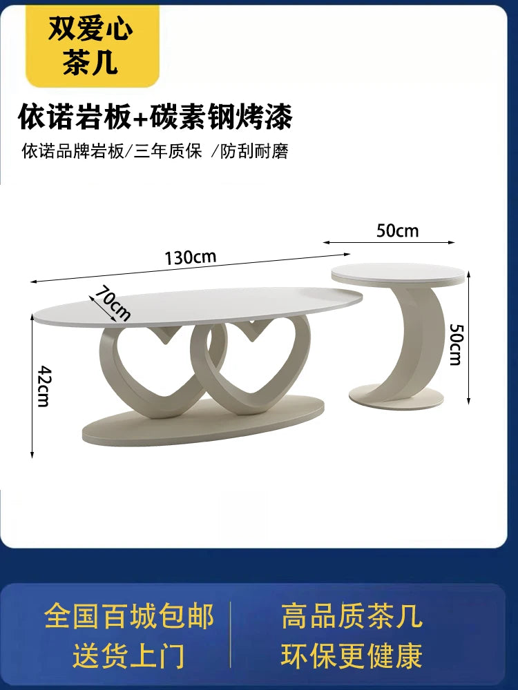 Unique Standing Coffee Table Aesthetic Round Industrial Luxury Coffee Table Modern Simple Mesa Auxiliar Postmodern Furniture