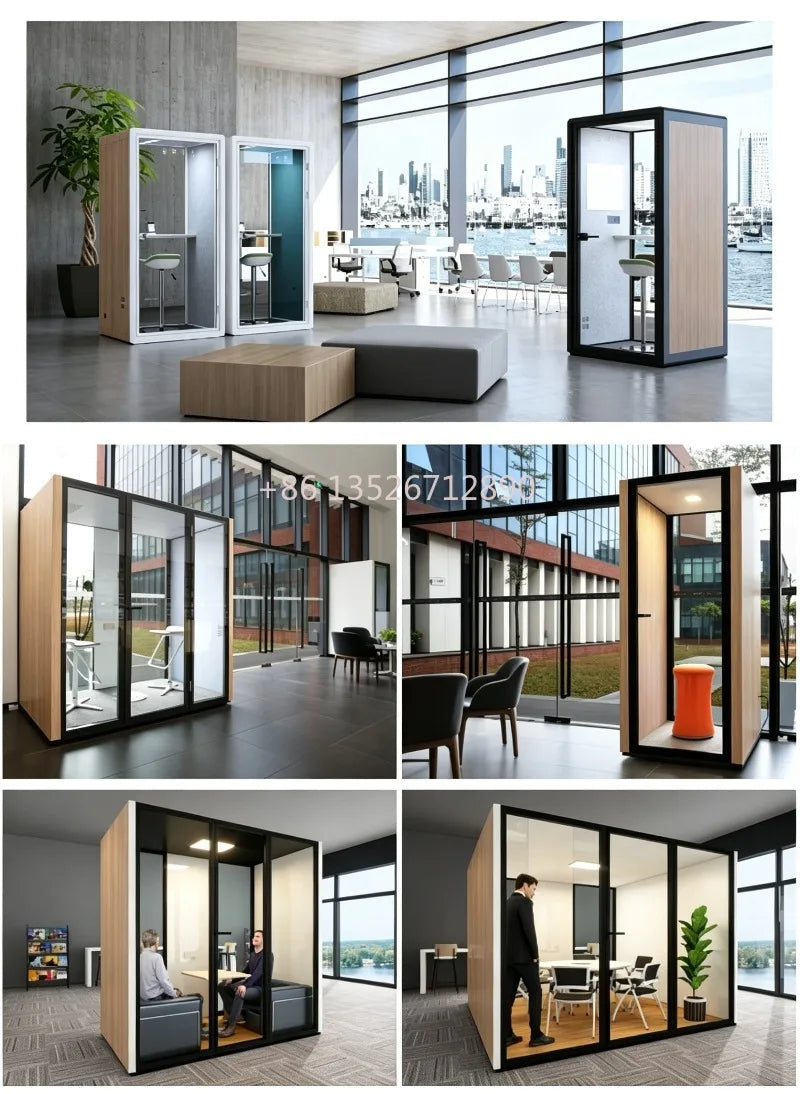Acoustic Privacy Pod - Single Occupancy - Aluminum Alloy Frame | KIMLUD