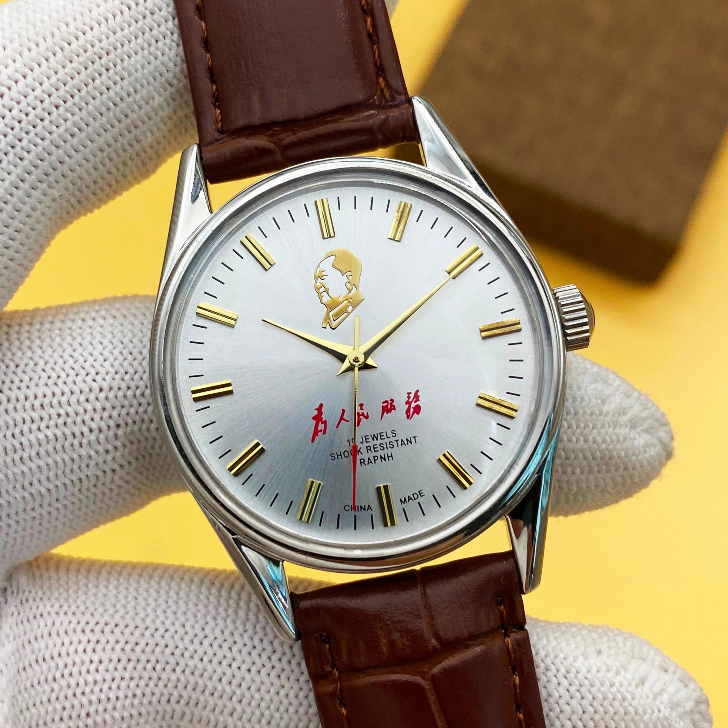 Men Mechanical Watch Manual Winding Retro Waterproof Mens Watch Religio Masculino Watche for Men