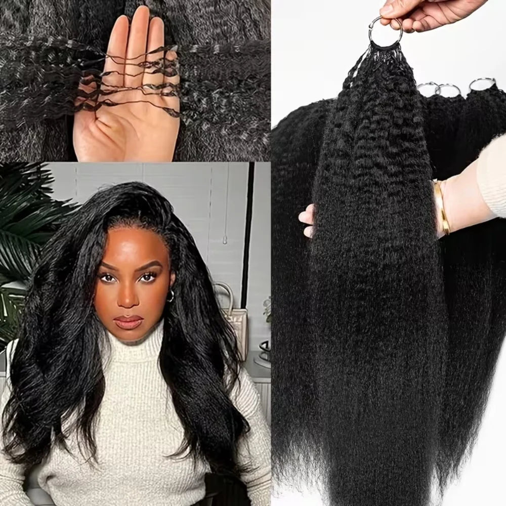 Hair Extensions – Knotless Feather Crochet – Virgin Human Hair | KIMLUD