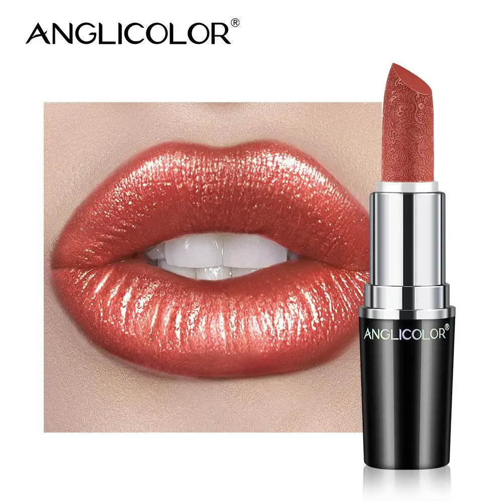 Pearlescent Lip Gloss Long-Lasting Hydrating — Rosy Pearlescent Pink | KIMLUD