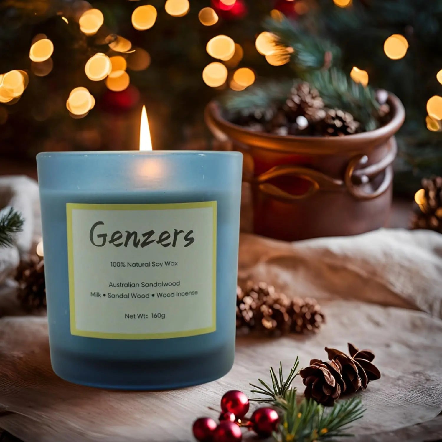 KIMLUD, Australian Sandalwood Musk Scented Candle Gift,Birthday Gift for Men,Spring Aromatherapy Home Fragrance,36 Hours Clean Burning, KIMLUD Womens Clothes