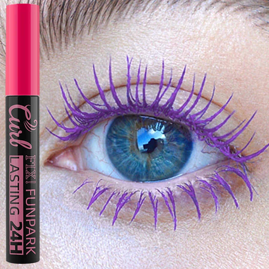 9 Color Mascara Thick Curl Waterproof  Natural Eyelash  Long Lasting Blue White Green Pink Black Eye Makeup Korean cosmetics