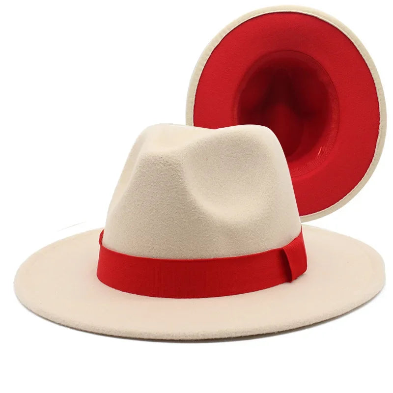 Fedora Hat – Double Sided – Polyester – Black And White | KIMLUD