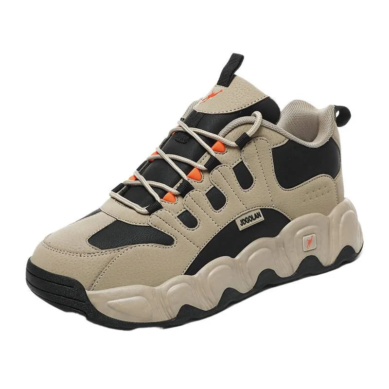 Jordan Grant Men's Shoes Versatile Thick Bottom Shock Absorption Heightening Student Wear-Resistant Dad Shoes Sporty Style