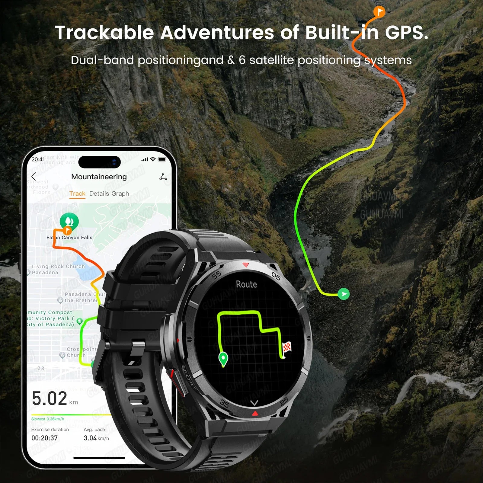2025 New for HUAWEI Original Premium GPS SmartWatch Ultra HD AMOLED Display Built-in GPS BT Call 10ATM Waterproof Smart Bracelet