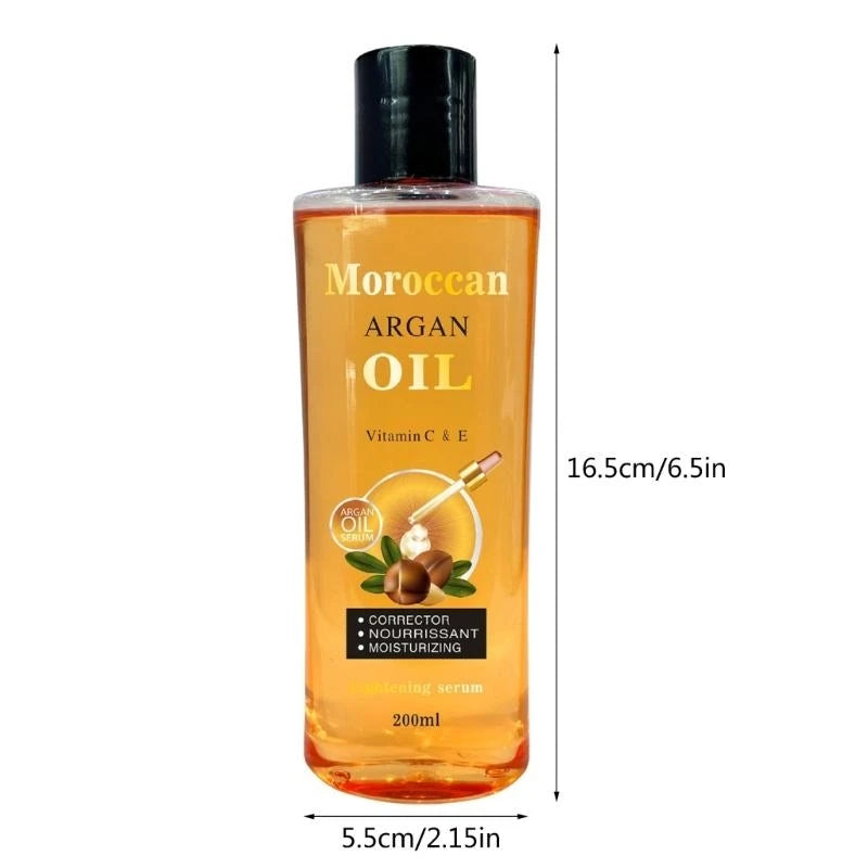 Moroccan Argan Oil Body Moisturizer For Skin And Hair Nourishing Satin-Silk Glow — Amber-Gold | KIMLUD