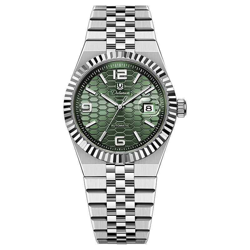 Stainless Steel Automatic Men's Watch — Silver | KIMLUD