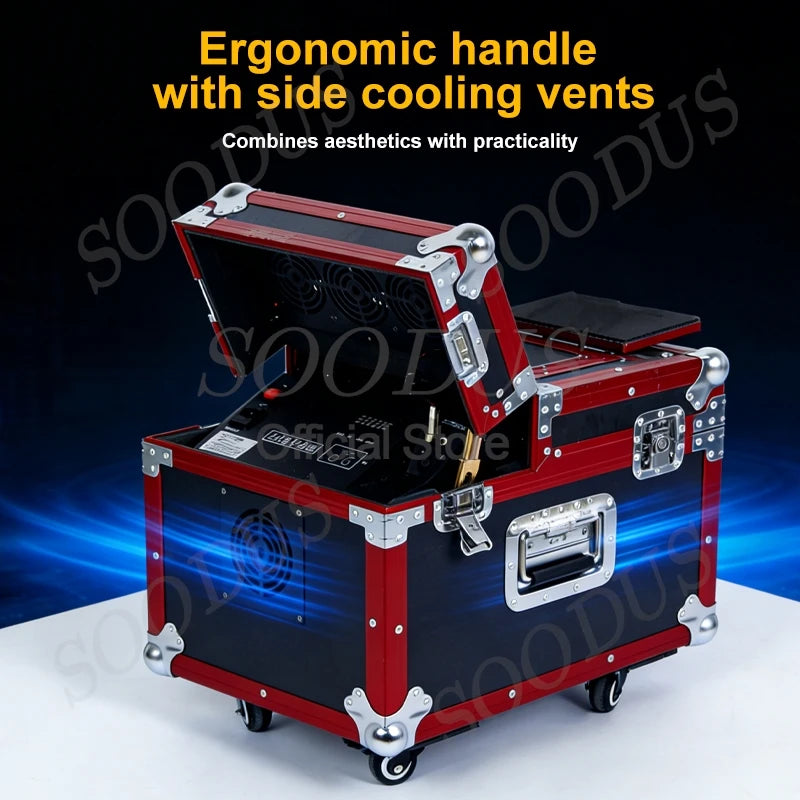 Matte Black Fog Machine 600W/900W DMX512 Control For Stage Lighting And Parties — Black | KIMLUD