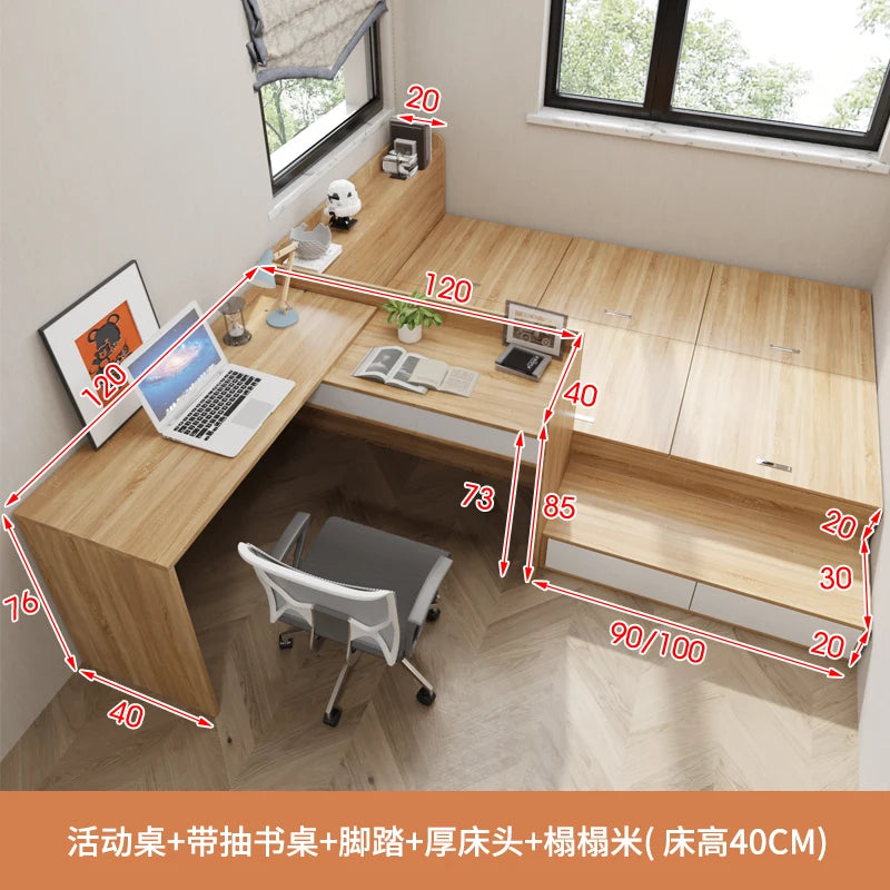 Stainless Steel Tatami Compact High Box — Natural Wood and White | KIMLUD