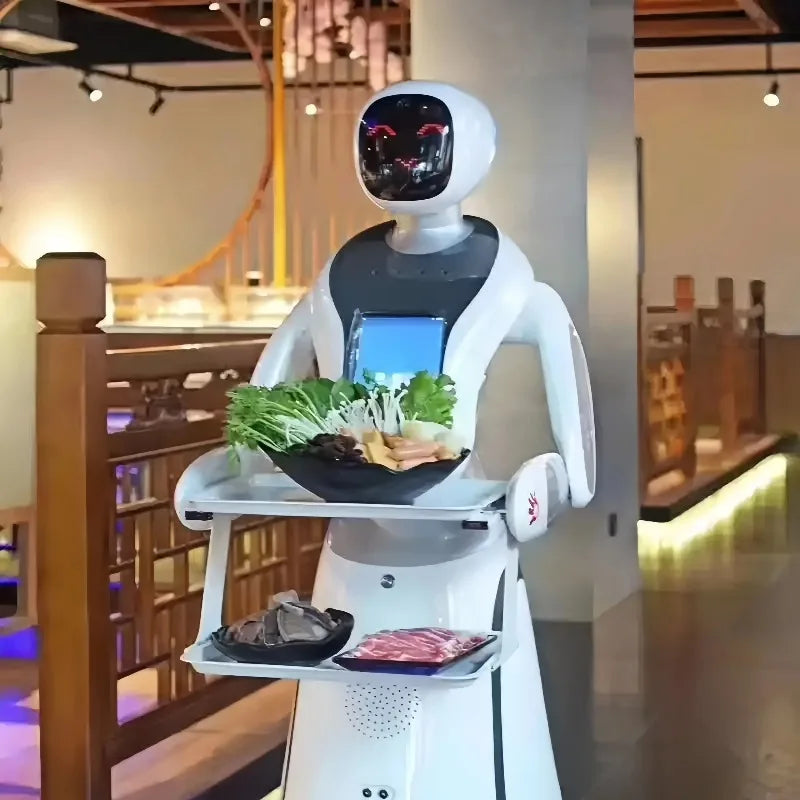 Customized AI Reception Robot Welcoming Robot Commercial Service Robot Delivery Robots Serving Robot for Cafe and Restaurant