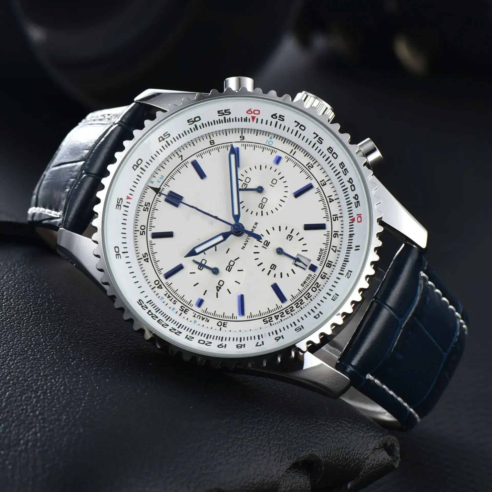 Original Replica Big Dial Multifunctional Automatic Man Watch  Vintage Mechanical Waterproof Male Wrist Watches