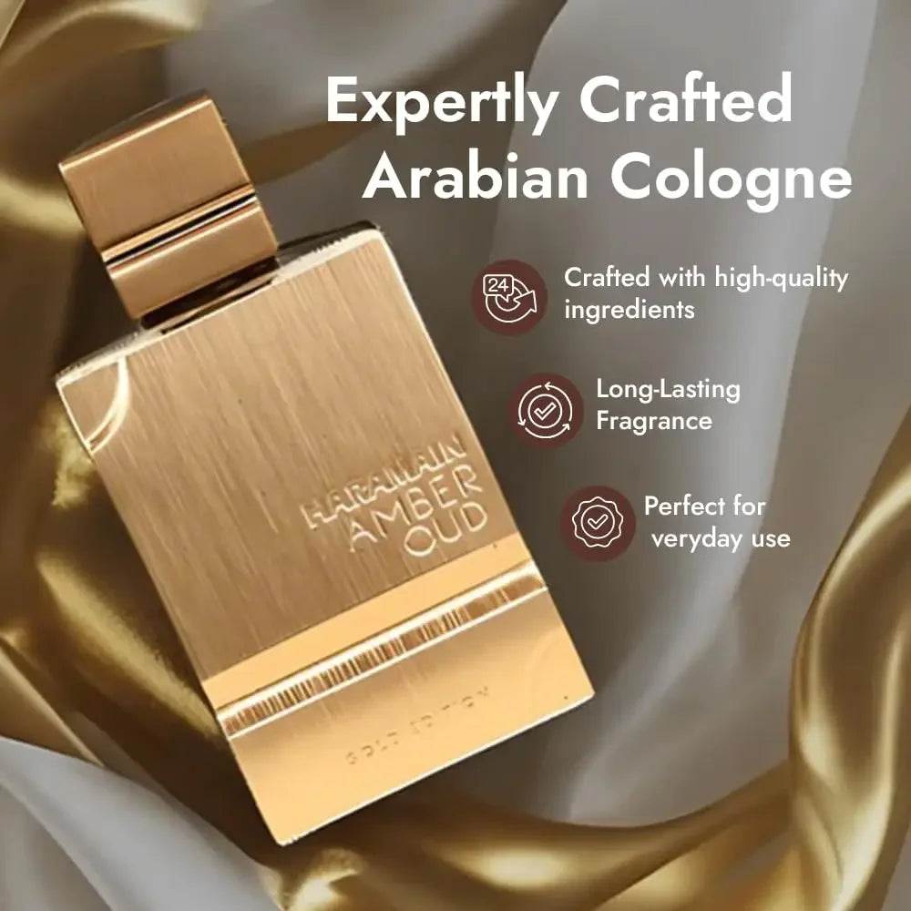 Exquisite Amber Oud Unisex Fragrance — Gold | KIMLUD