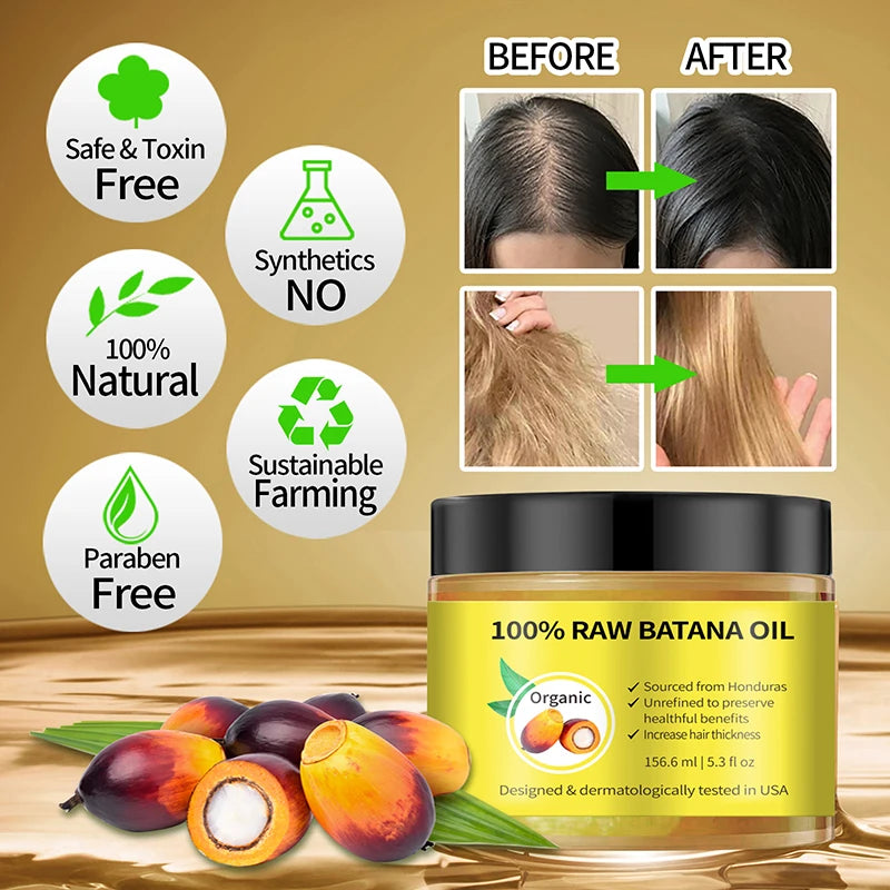 Batana Oil Conditioner Palm Enriched Hair Care — Yellow-Gold | KIMLUD