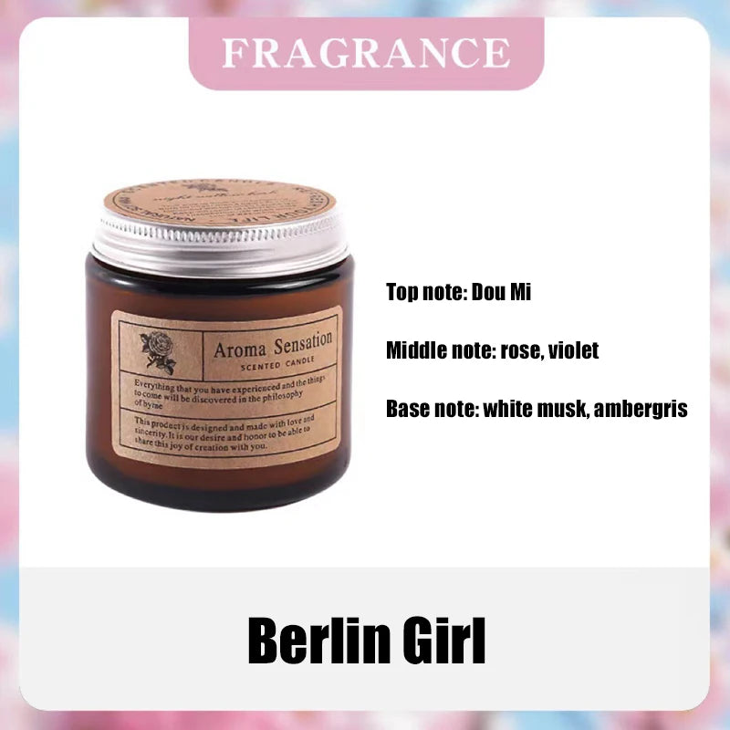 KIMLUD, Smokeless Aromatic Scented Candle Handmade Soybean Wax Candles Festival Wedding Birthday Party Gift Glass Cup Home Decoration, KIMLUD Womens Clothes