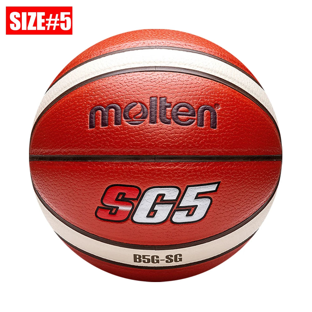 PU Basketball Official Size 7 6 5 — Orange | KIMLUD